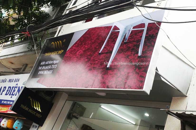 làm hộp đèn quảng cáo