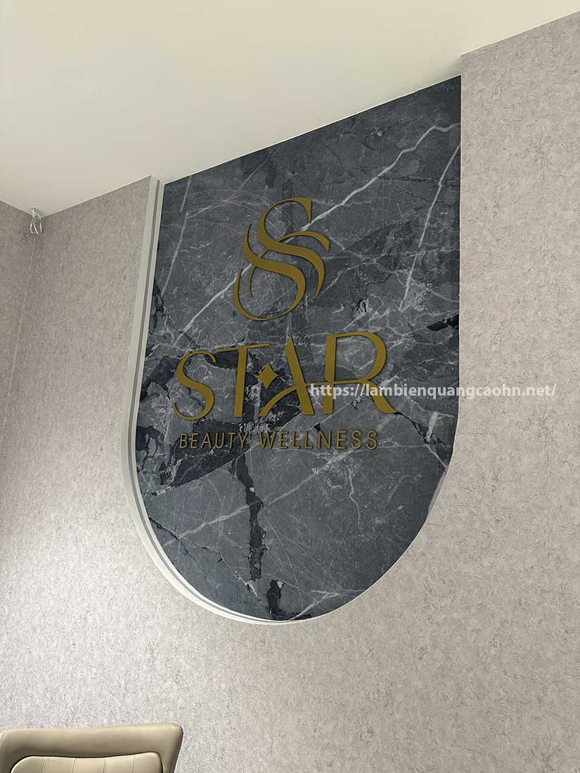 Biển chữ nổi inox sáng chân