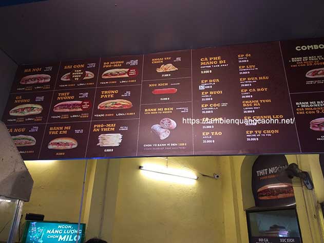 biển quảng cáo đồ ăn vặt đẹp