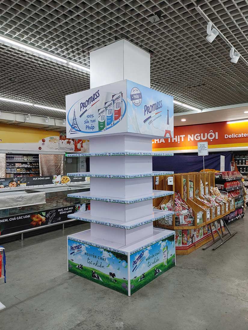 ốp cột siêu thị