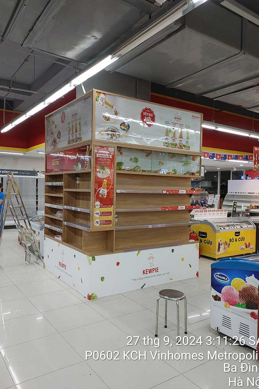 ốp cột siêu thị