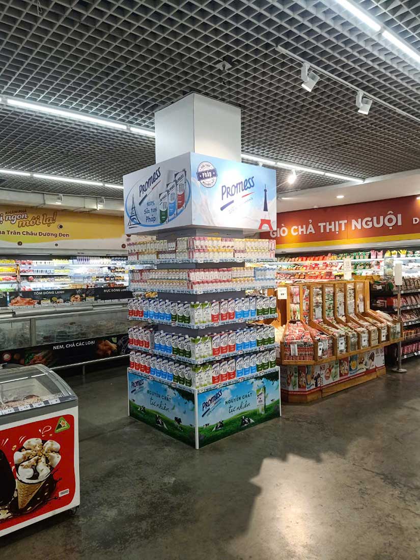 ốp cột siêu thị