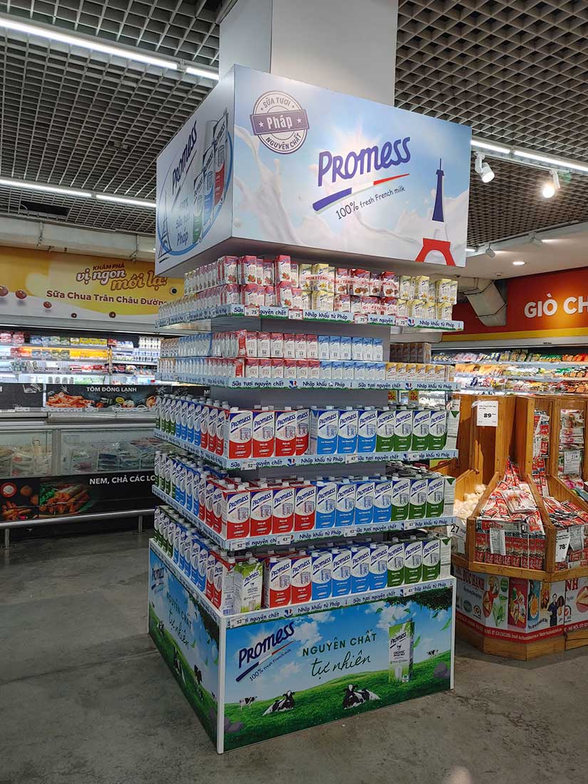 ốp cột siêu thị