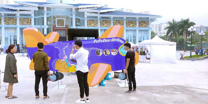 standee hình người, standee die cut, mô hình siêu anh hùng, standee thiếu nhi