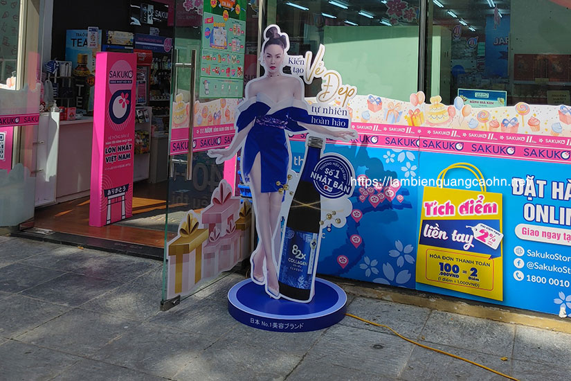 standee hình người hai mặt, standee die cut, standee mô hình, standee nhân vật hoạt hình