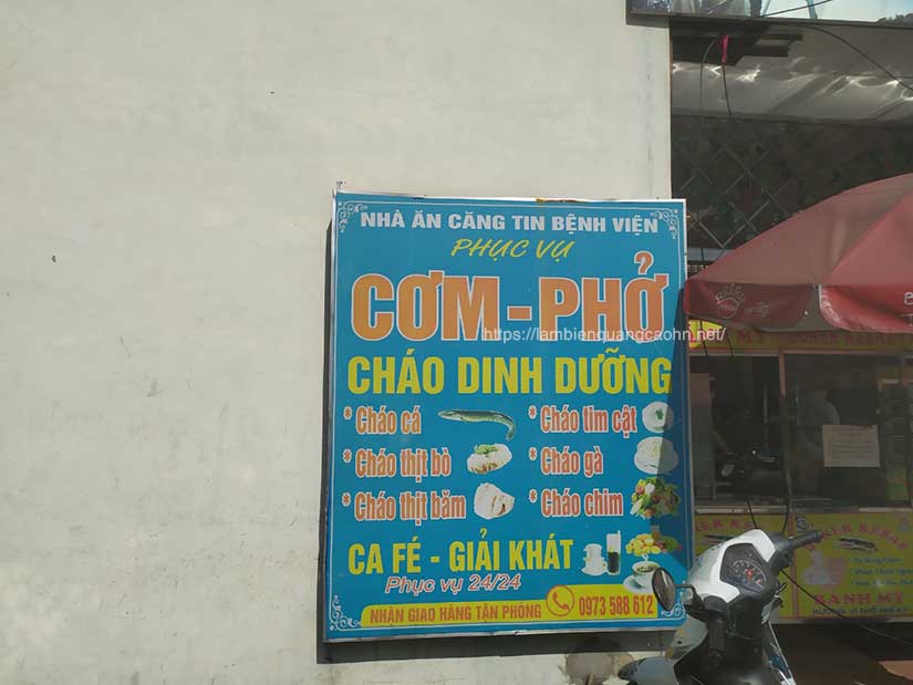 sửa biển quảng cáo, làm biển quảng cáo, biển alu chữ nổi, biển aluminium, biển bạt, biển hộp đèn