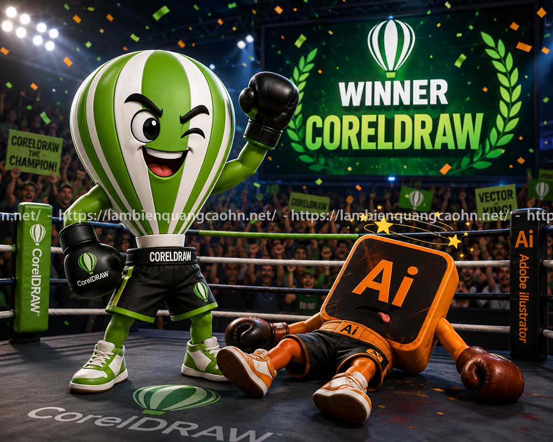 Thiết kế biển hiệu bằng CoreDraw