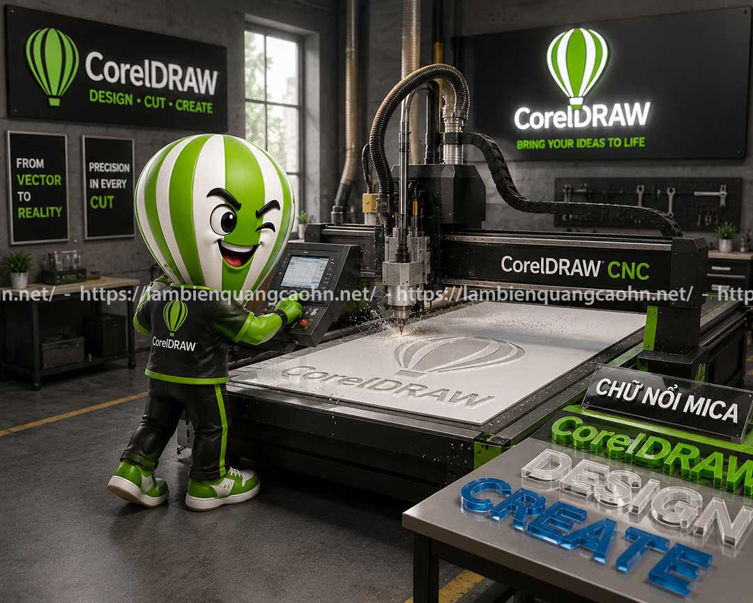 Thiết kế biển hiệu bằng CoreDraw