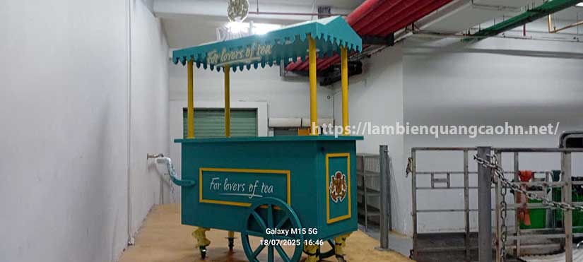 xe đẩy bán hàng, booth trưng bày