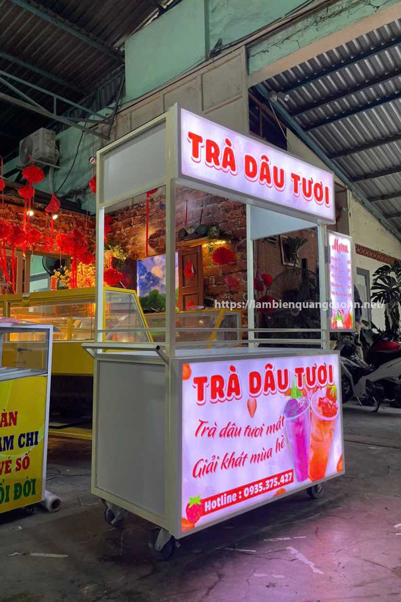 xe đẩy bán hàng, booth trưng bày