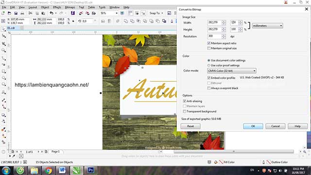 Cách để xuất file mang đi in quảng cáo: in bạt, in PP