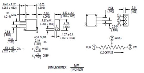 Biến Trở VR 101 100R 3296W