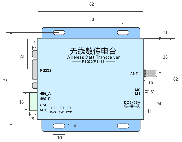 Module thu phát RF E32-DTU-1W RS485 RS232 8000m 433MHz LoRa SX1278