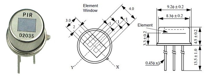 Cảm biến chuyển động PIR D203S