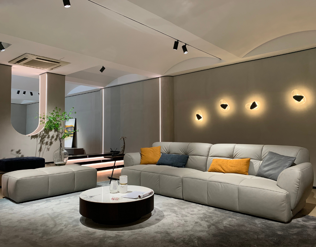 Mẫu Sofa vải công nghệ hiện đại cho phòng khách DY-018