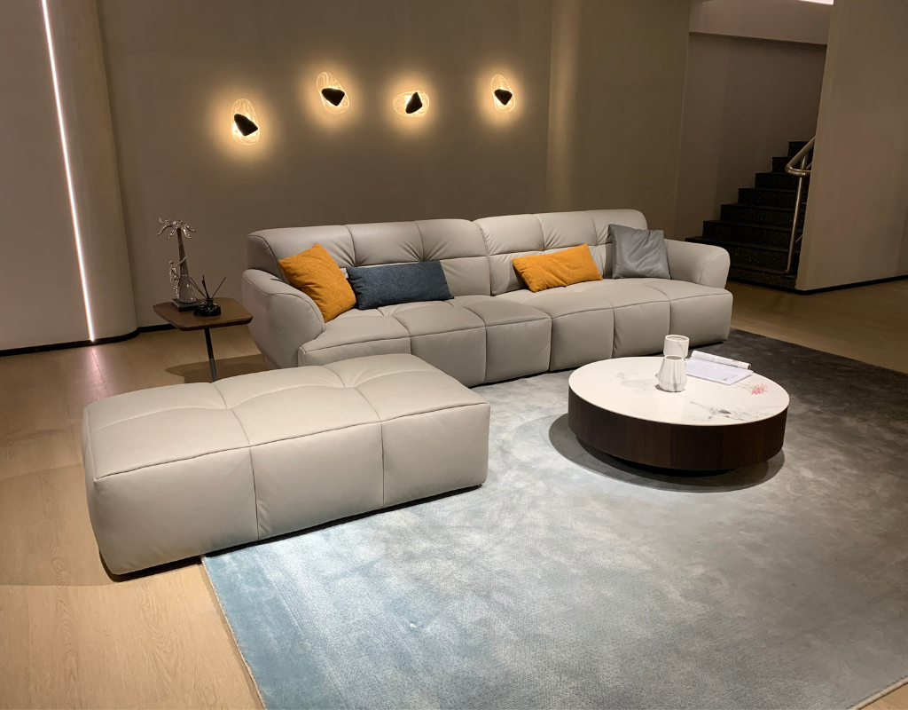 Mẫu Sofa vải công nghệ hiện đại cho phòng khách DY-018