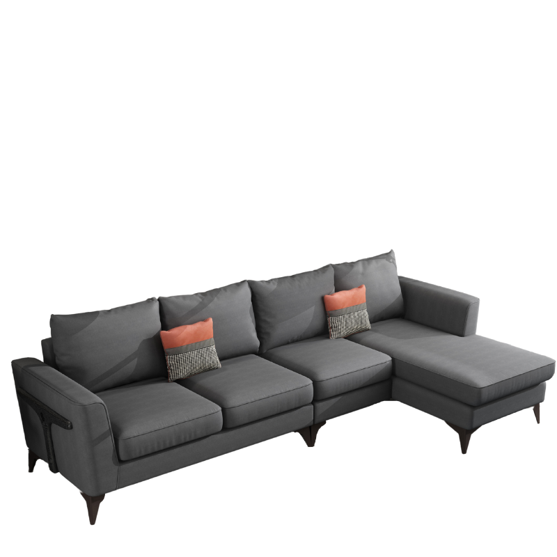 SOFA VẢI GIẢ DA VIỀN KIM LOẠI 825