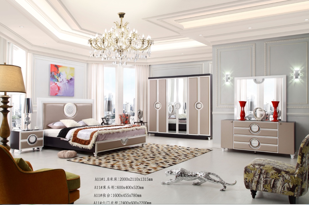 SET GIƯỜNG TỦ HIỆN ĐẠI  MÀU TRẮNG SỮA A11