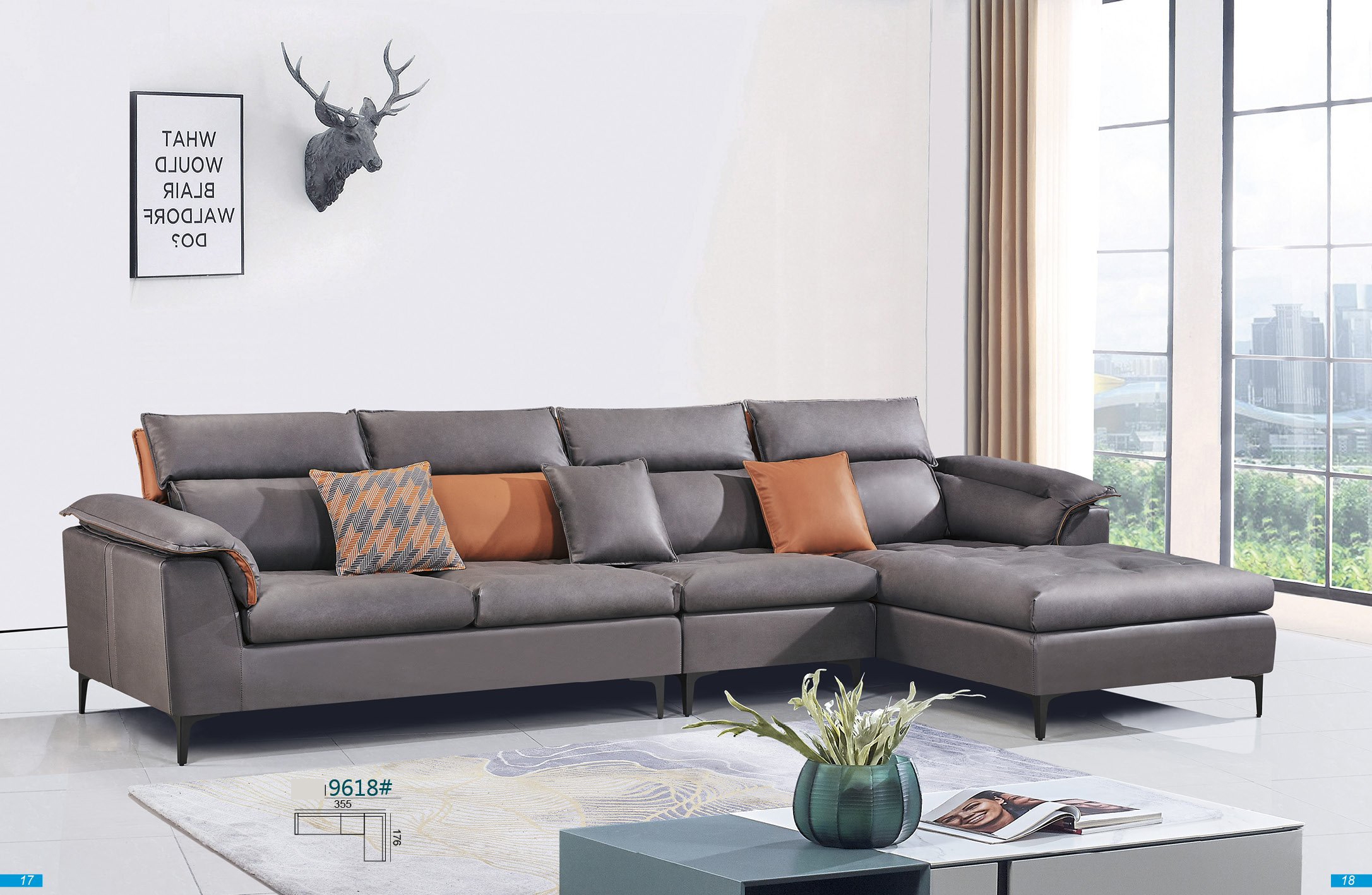 SOFA VẢI CÔNG NGHIÊP 9618