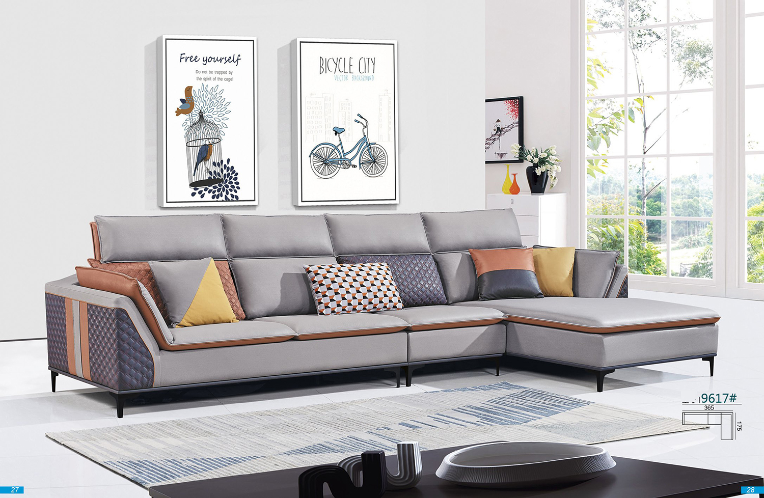 SOFA VẢI CÔNG NGHIÊP 9617