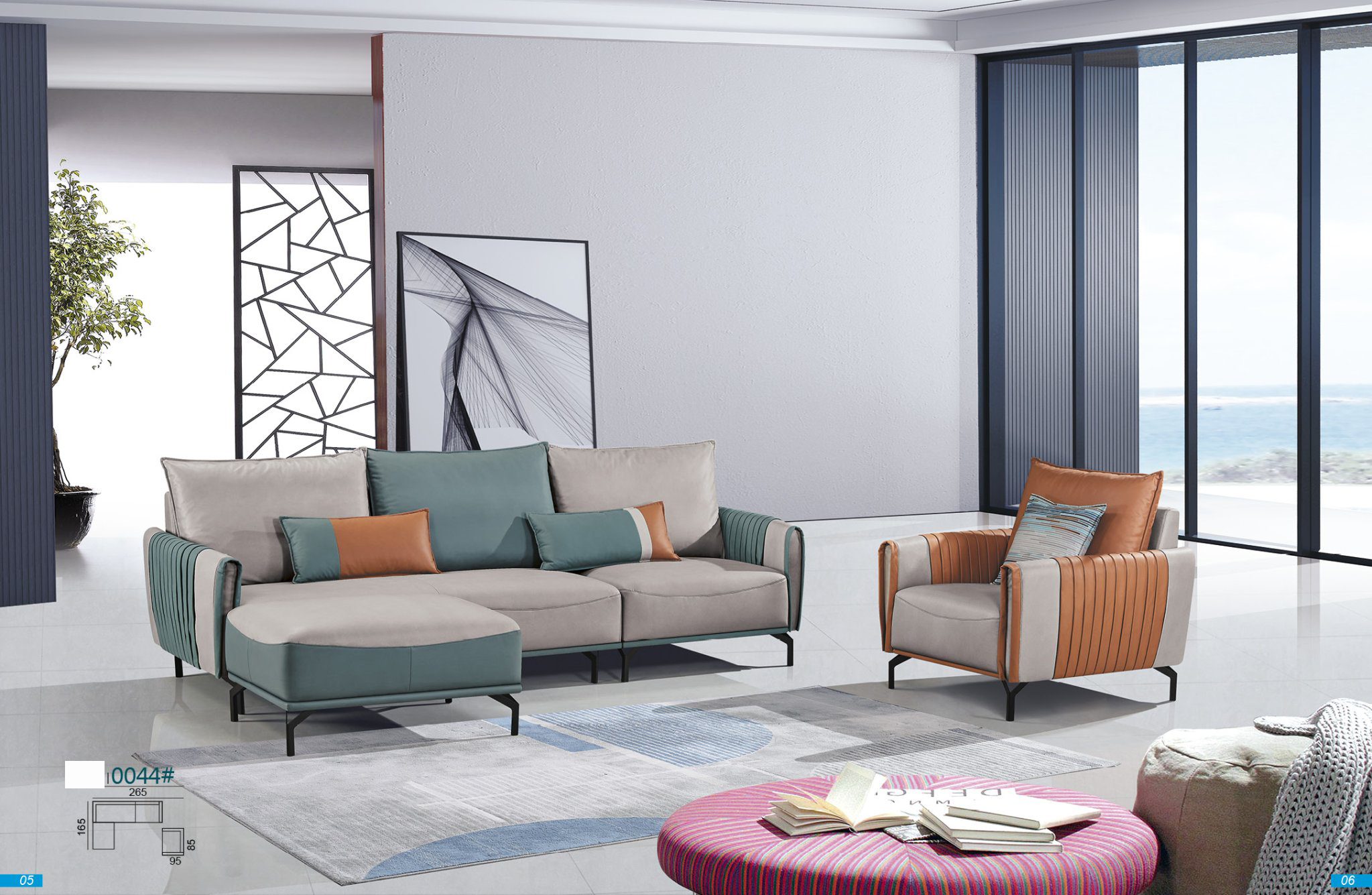 SOFA VẢI CÔNG NGHIÊP 0044