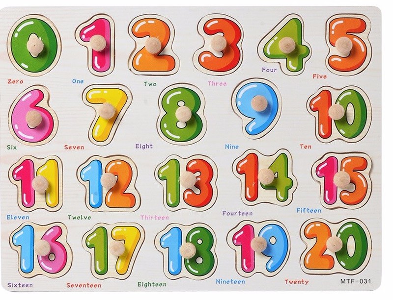 Giúp bé học toán bằng đồ chơi gỗ