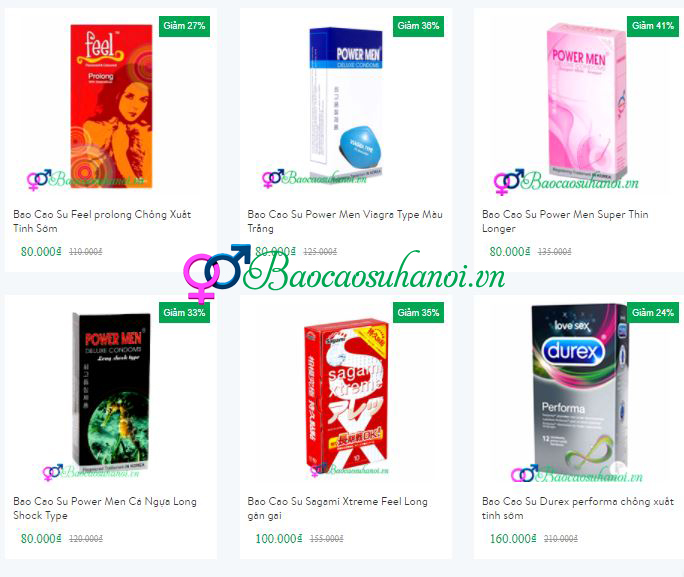 bao cao su chống xuất tinh sớm chính hãng