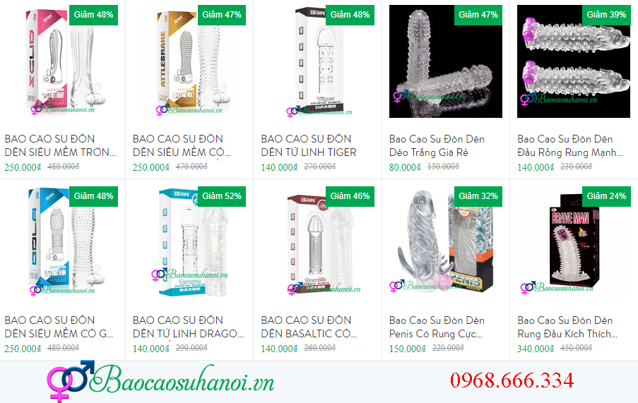 bao cao su đôn dên