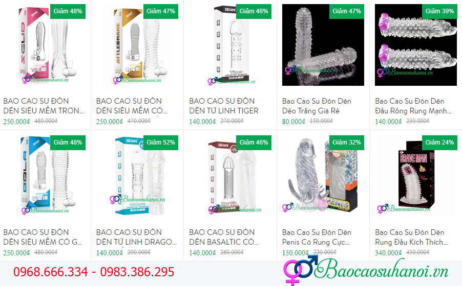 bao cao su đôn dên ở hà tĩnh