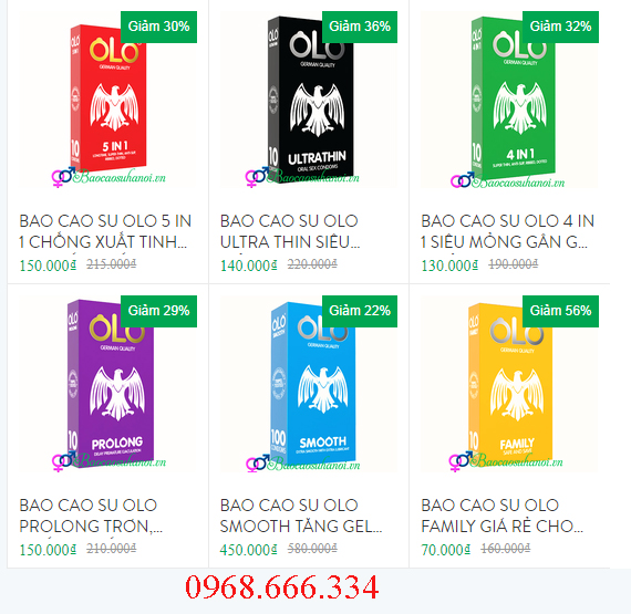 bao cao su olo