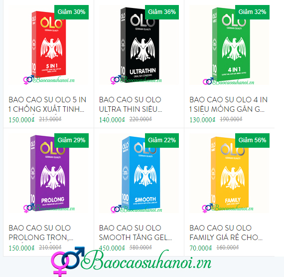 bao cao su olo ở văn điển