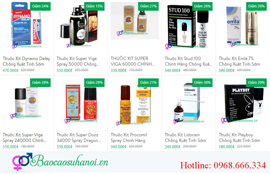 chai thuốc xịt chống xuất tinh sớm