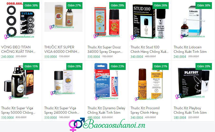 chai xịt chống xuất tinh sớm