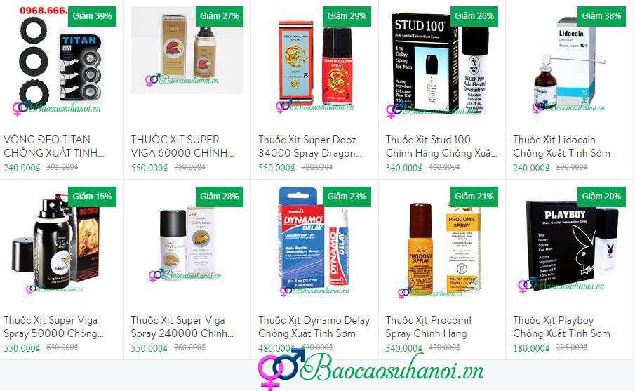 chai xịt chống xuất tinh sớm