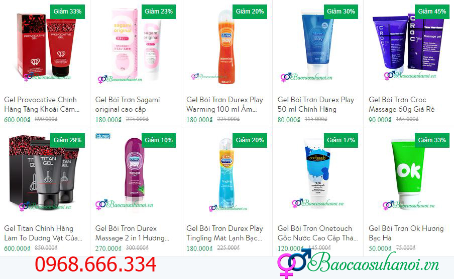 gel bôi trơn âm đạo ở lào cai