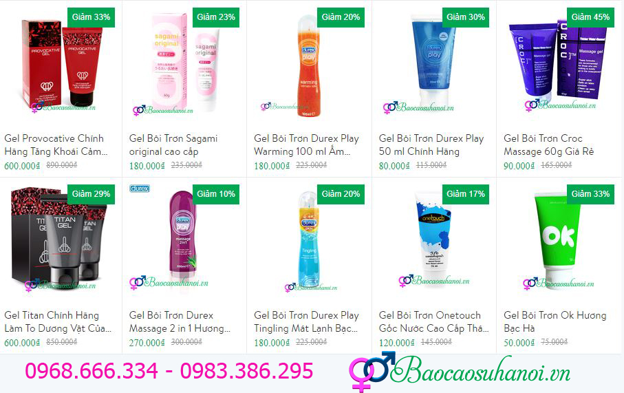 gel bôi trơn chính hãng