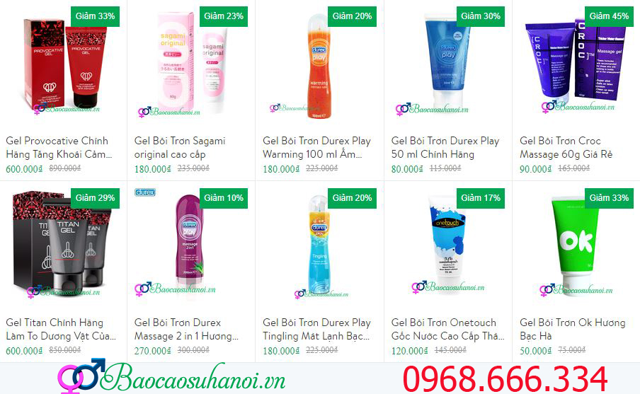 gel bôi trơn ở ngô quyền