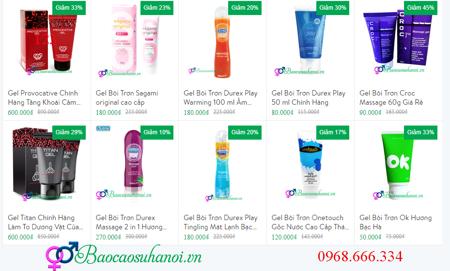 gel bôi trơn ở tương mai