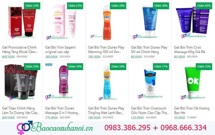 gel bôi trơn tại thanh xuân