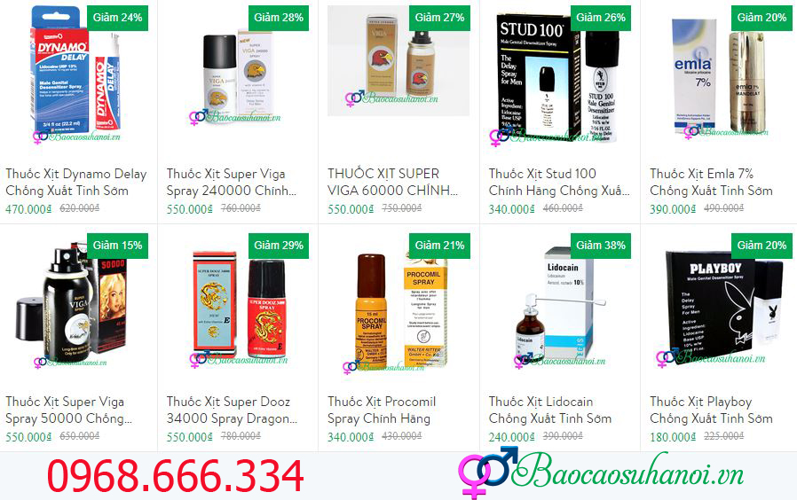 thuốc xịt chống kéo dài thời gian ở quảng ninh