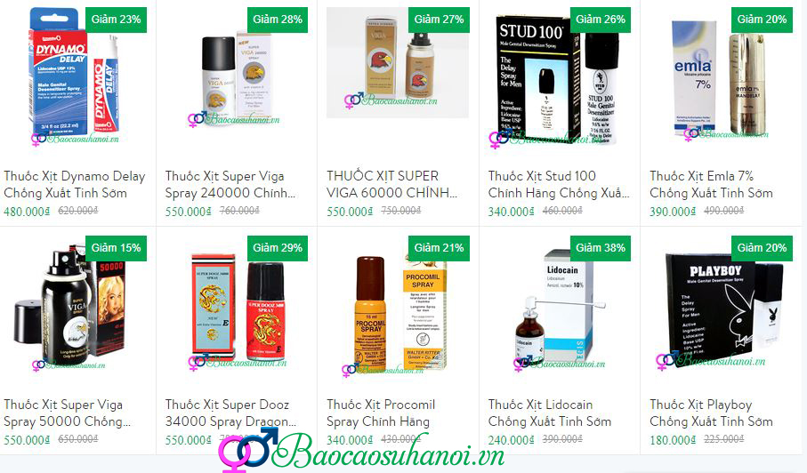 thuốc xịt chống xuất tinh sớm hà nam