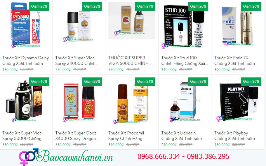 thuốc xịt chống xuất tinh sớm ở hòa bình