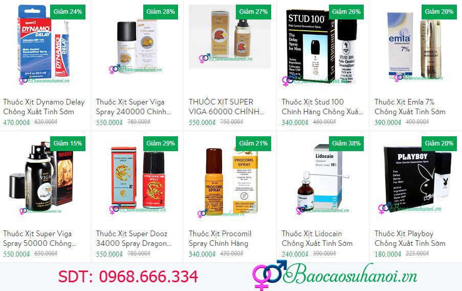 THUỐC XỊT CHỐNG XUẤT TINH SỚM Ở QUẤT LÂM