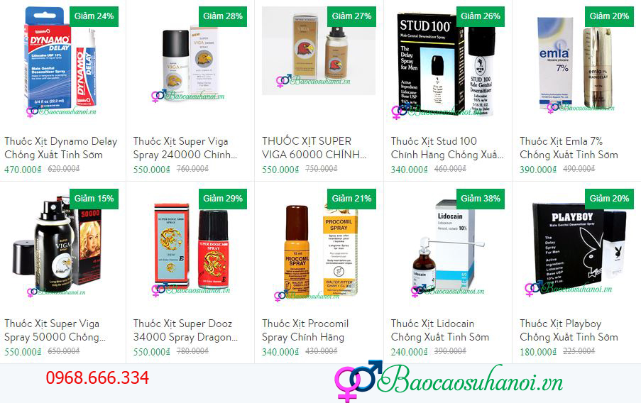 thuốc xịt chống xuất tinh sớm ở thái nguyên