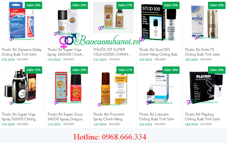 thuốc xịt kéo dài thời gian quan hệ