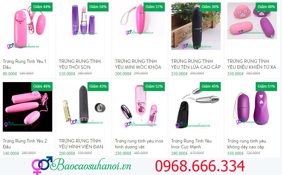 trứng rung tình yêu ở vĩnh phúc
