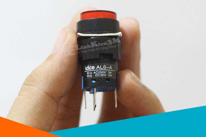 Nút Nhấn Đề 20mm-220VAC AL6- A Giữ Trạng Thái Có Đèn giá rẻ