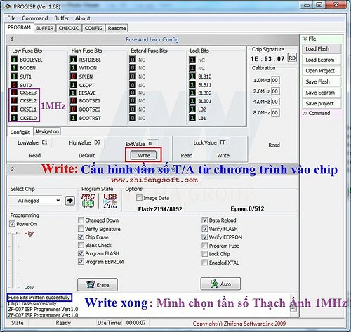 MẠCH NẠP ISP 89/AVR