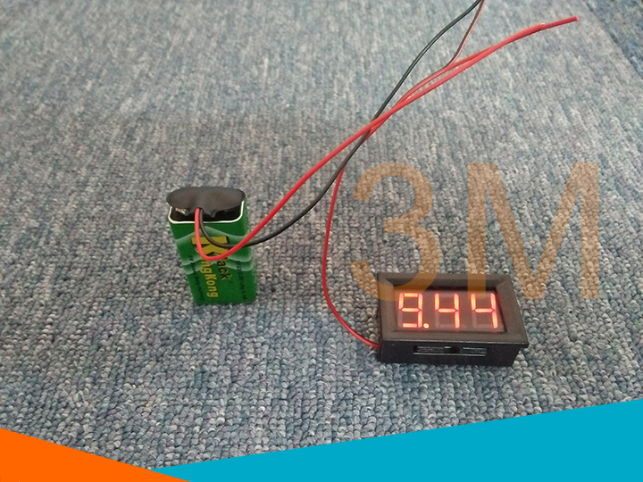 Vôn kế điện tử đo pin 9V