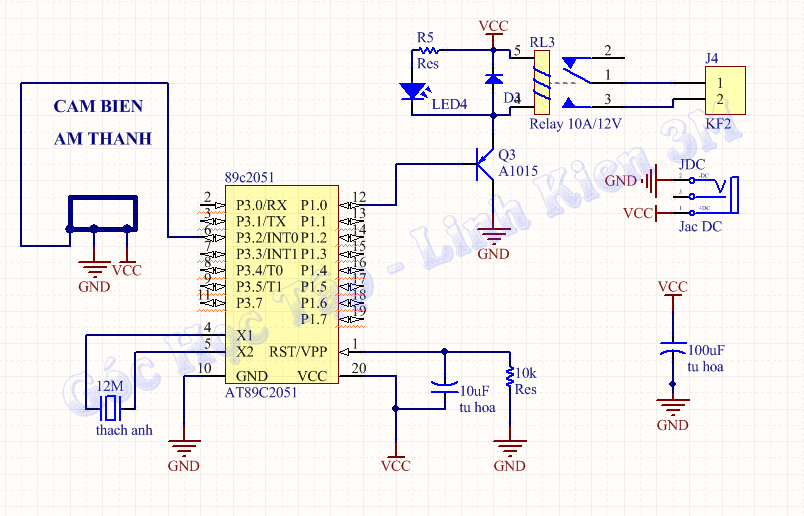 nguyên lí Mạch bật tắt thiết bị bằng tiếng vỗ tay cực đơn giản